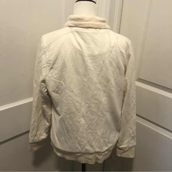Ll Bean ladies full zip soft fleece sweater size large - Picture 4 of 6